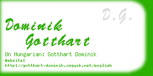 dominik gotthart business card